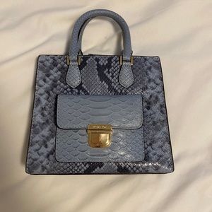 Blue snake purse